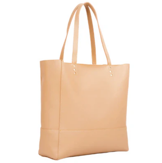 Beige Rexine Women’s Shoulder Bag