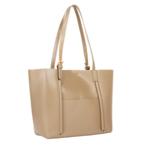 Beige Rexine Shoulder Carry Bag